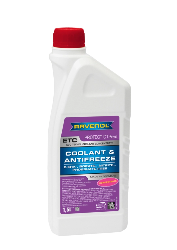 1,5 Liter RAVENOL ETC Concentrate Protect C12evo – Kylarvätskekoncentrat