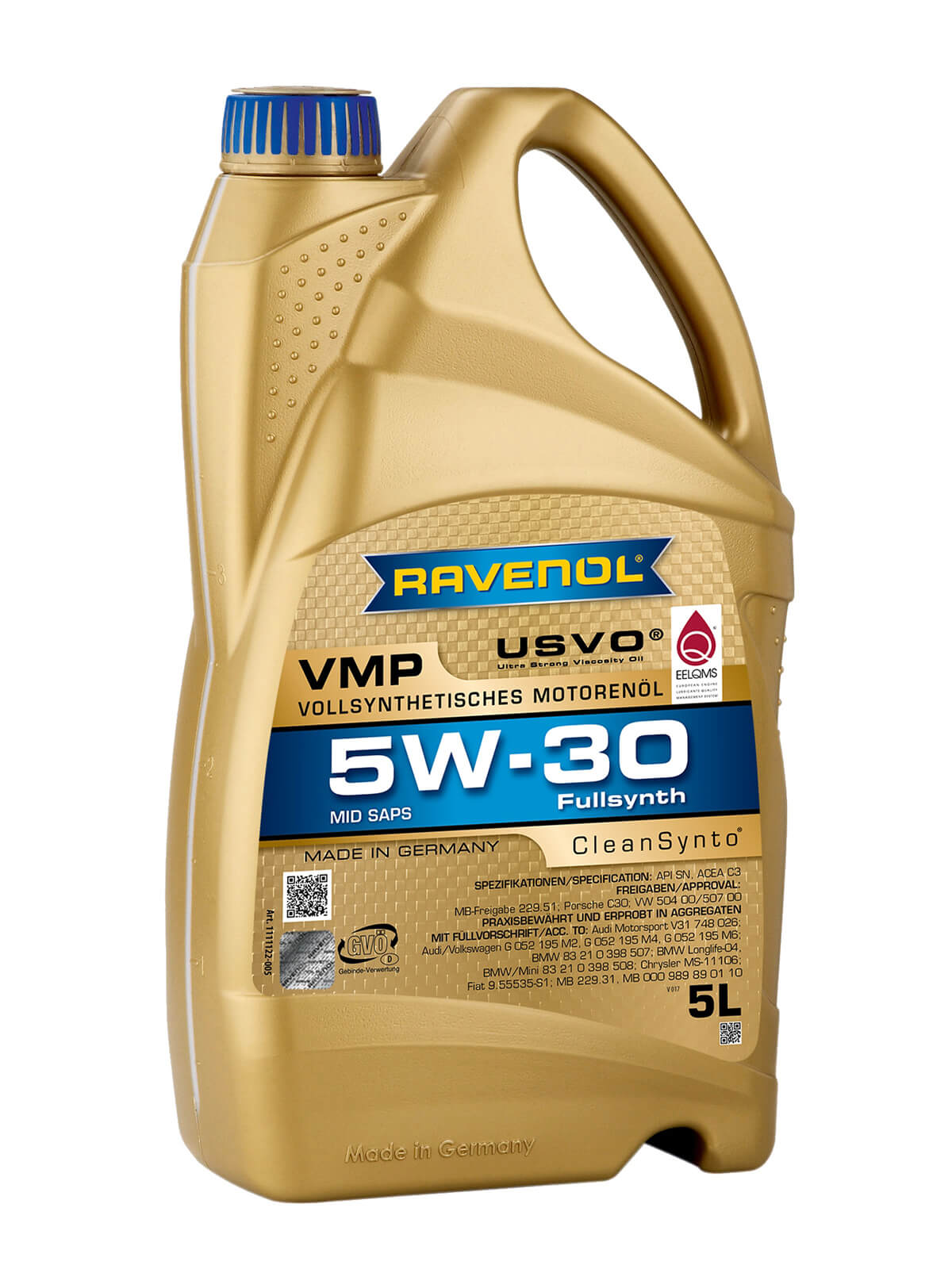 RAVENOL VMP 5W-30 5L Motorolja – VW 504 00 / 507 00 & BMW LL-04