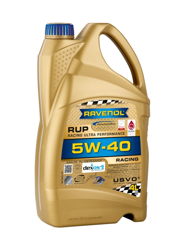 4L RAVENOL RUP Racing Ultra Performance SAE 5W-40 – Helsyntetisk PAO Motorolja