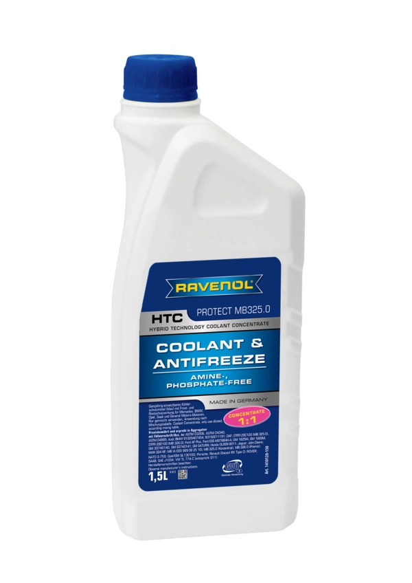 1,5 Liter RAVENOL HTC Hybrid Technology Coolant Concentrate – Kylarvätskekoncentrat