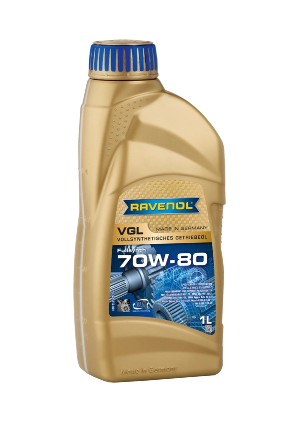 1L RAVENOL VGL SAE 70W-80 – Fullsyntetisk Hypoid-Axelolja