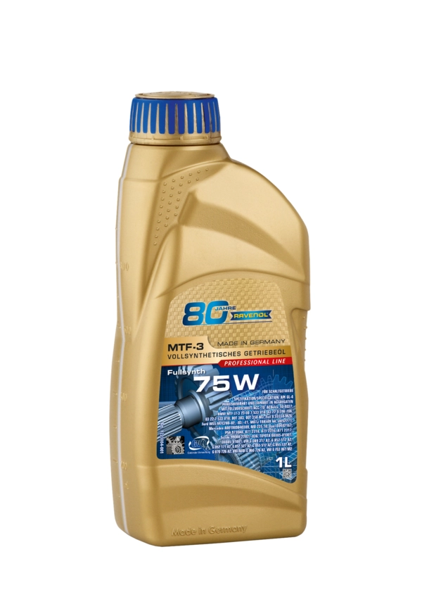 1L RAVENOL MTF-3 SAE 75W – Fullsyntetisk Växellådsolja för Manuella Växellådor