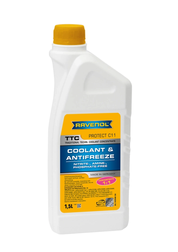 1,5L RAVENOL TTC Protect C11 Concentrate – Kylarvätskekoncentrat
