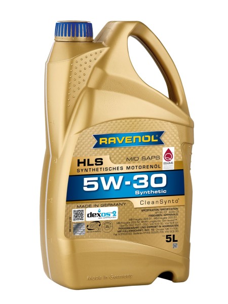 5L RAVENOL HLS 5W-30 Motorolja  BMW LL-04 & VW 502 00/505 00